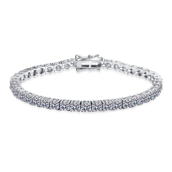 4 Prong Moissanite Tennis Bracelet