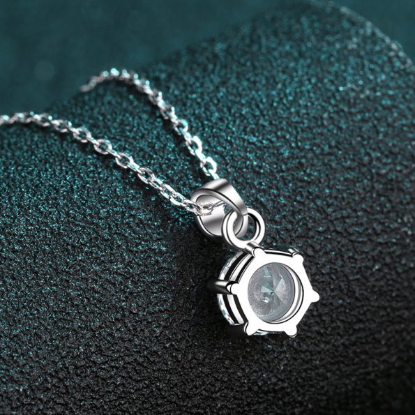 6 Prong Moissanite Pendant