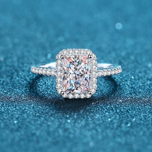 Cushion Moissanite Engagement Ring