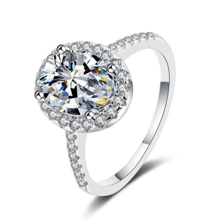 Oval Moissanite Ring