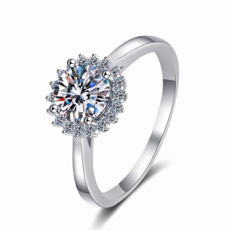 1 ct Sunflower Engagement Ring