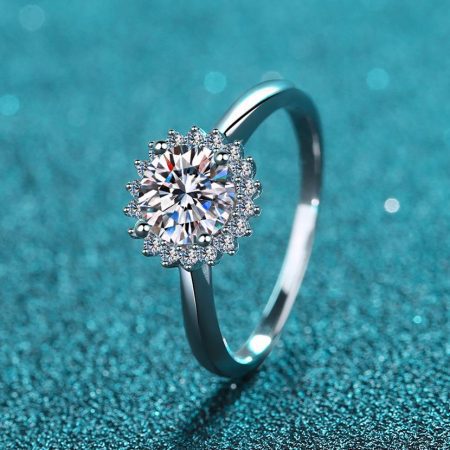 1 ct Sunflower Engagement Ring