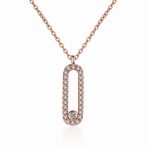 bezel moissanite necklace-1