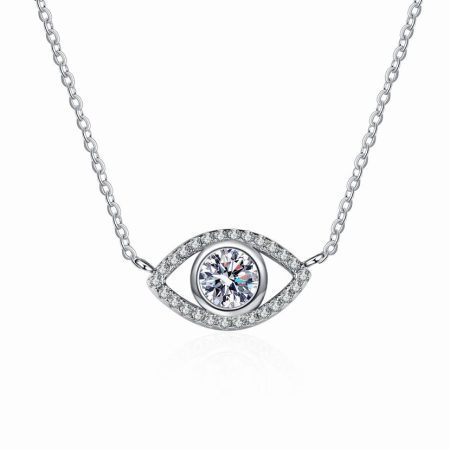 Brilliant Eye Moissanite Pendant