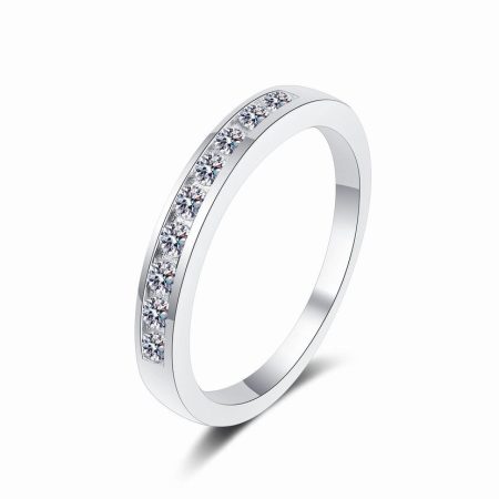 Channel Moissanite Band