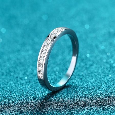 Channel Moissanite Band