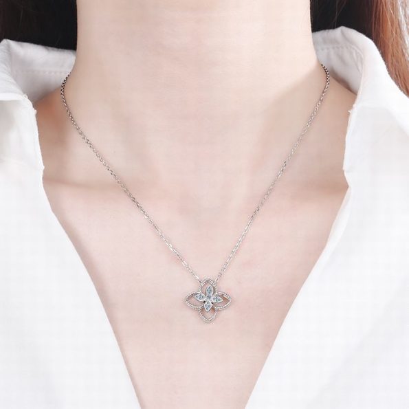 Clover Moissanite Necklace