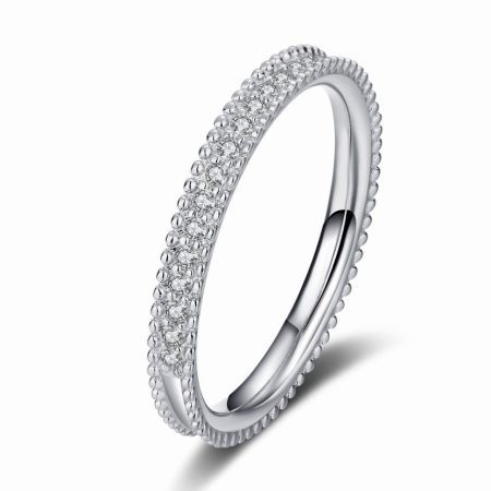 Petite Moissanite Band