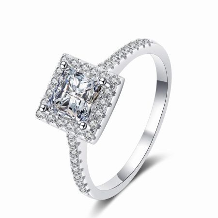 Princess Moissanite Ring