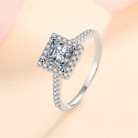 Princess Moissanite Ring