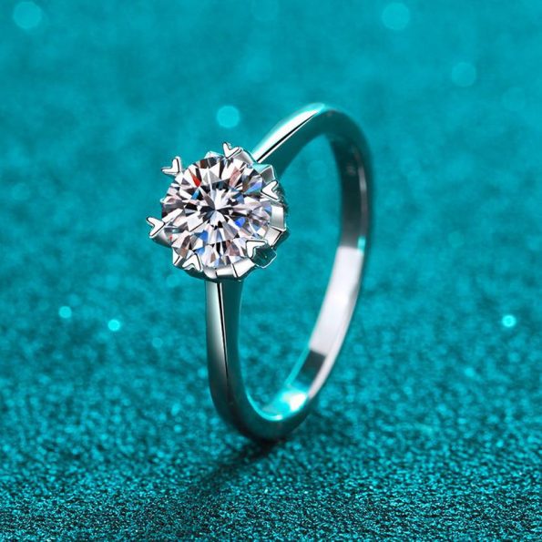 Prong Solitaire Moissanite Ring