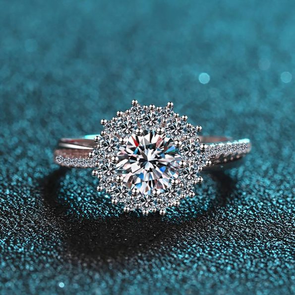 Rosa Moissanite Engagement Ring