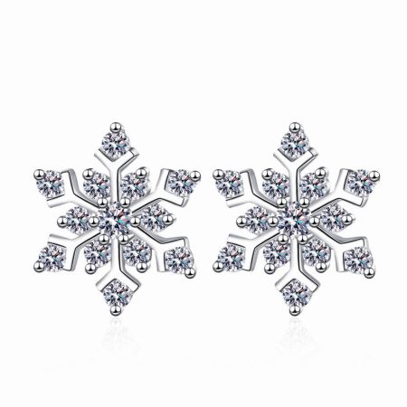 Snow Moissanite Stud Earrings