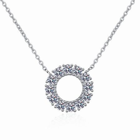 Twelve Stone Moissanite Necklace