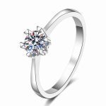 6 Claw Solitaire Moissanite Ring
