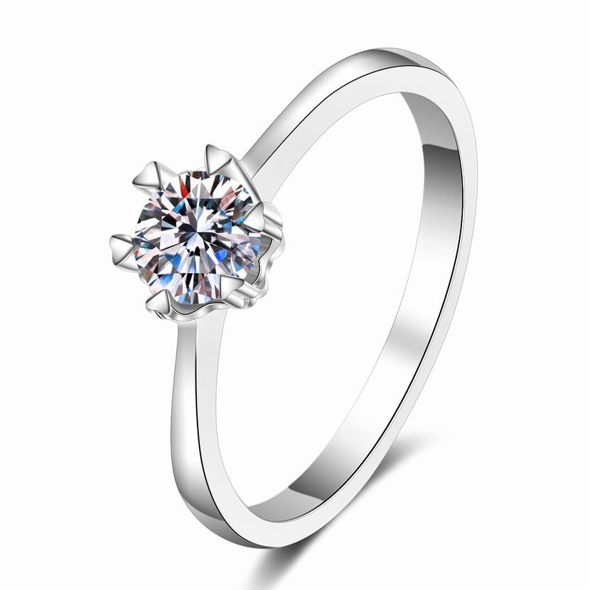 Solitaire 6 sales claw engagement ring