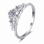 Crown Moissanite Band