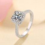 cushion-encircled-round-moissanite-ring-1