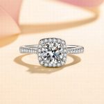 cushion-encircled-round-moissanite-ring-1