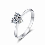 Heart Moissanite Ring