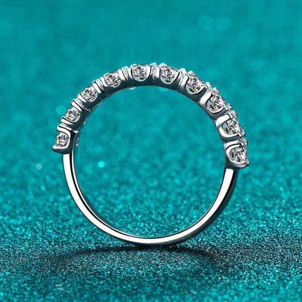 Heavy Prong Moissanite Wedding Ring