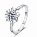 Petal Moissanite Engagement Ring