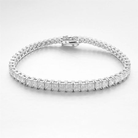 Princess Moissanite Tennis Bracelet