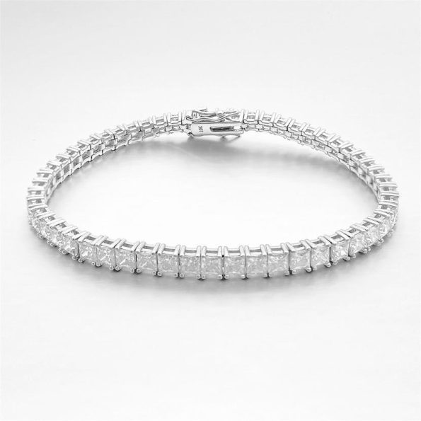 Princess Moissanite Tennis Bracelet