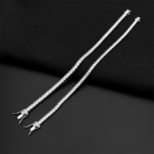 Princess Moissanite Tennis Bracelet