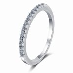 Scalloped Moissanite Band