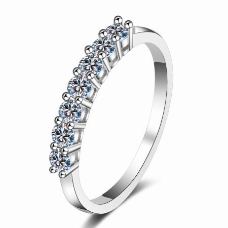 Petite 7 Stones Moissanite Band