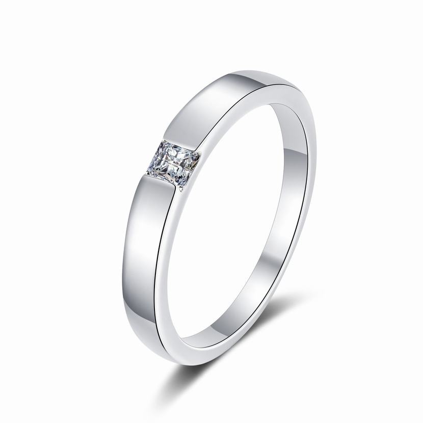 Silver discount moissanite rings