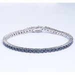 Black Moissanite Tennis Bracelet 3MM