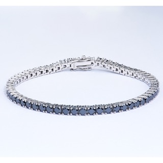 Black Moissanite Tennis Bracelet 3MM