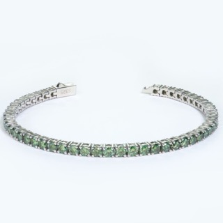 Green Moissanite Tennis Bracelet 3MM