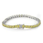 Yellow Moissanite Tennis Bracelet 3MM